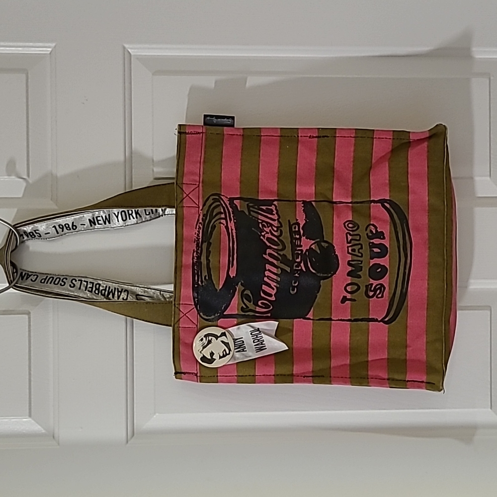 Andy Warhol canvas soup can tote